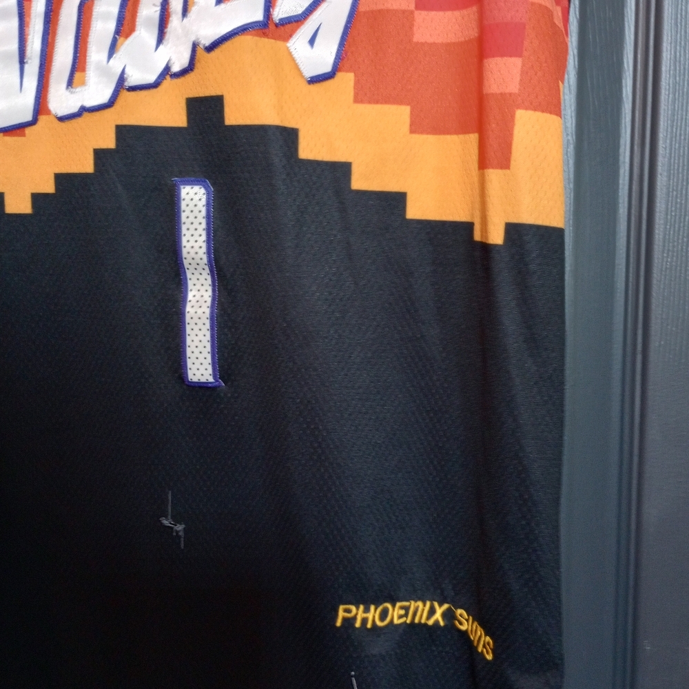 Nike Devin Booker Phoenix Suns The Valley NBA Jersey Colorful Artwork Sz Medium - Picture 4 of 7